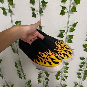 Black Fire Slip-on Shoes